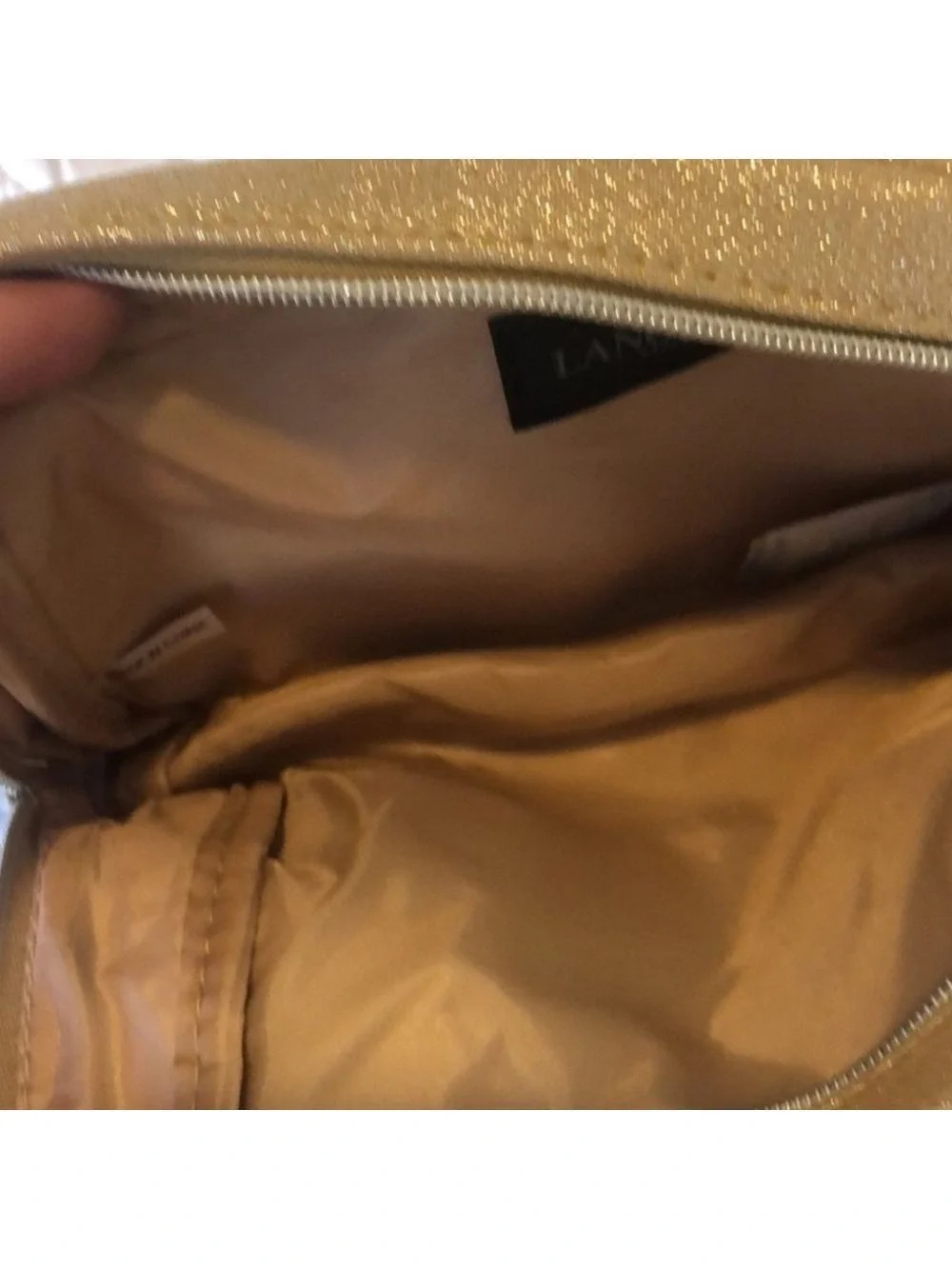 Lancôme Gold Cosmetic Bag